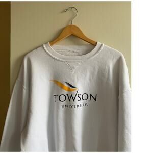 Vintage 90s Russell Athletic Towson University Pullover Crewneck Sweatshirt XL